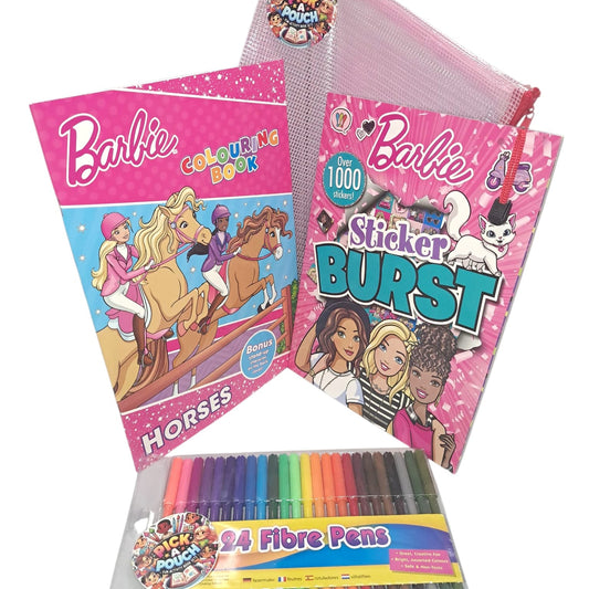 Barbie Horse Adventure: Colouring Book, Sticker Book & Fibre Pens