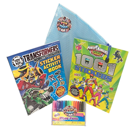 Action Heroes: Power Rangers & Transformers Sticker Activity Kit
